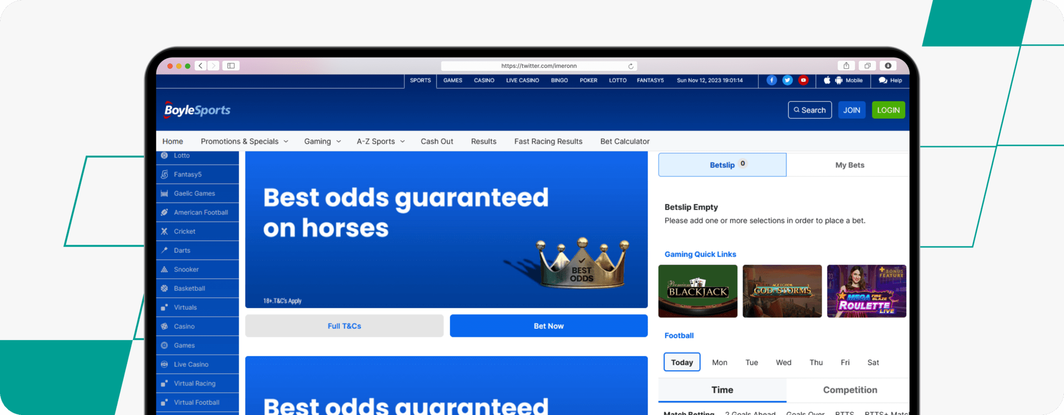 boylesports best odds guaranteed screenshot desktop