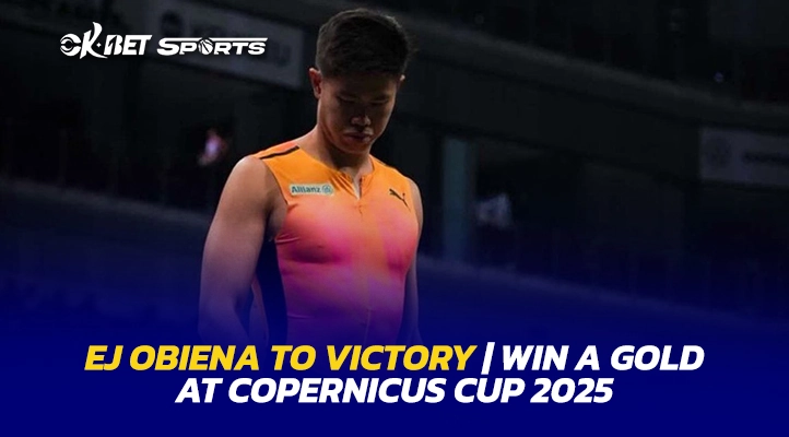 ej obiena in copernicus cup a man looking down in floor