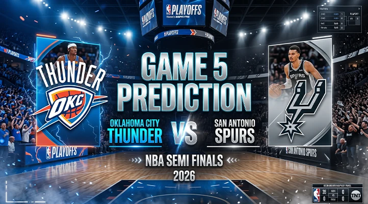 OKC vs Spurs Game 5 Prediction – NBA Semi Finals 2026